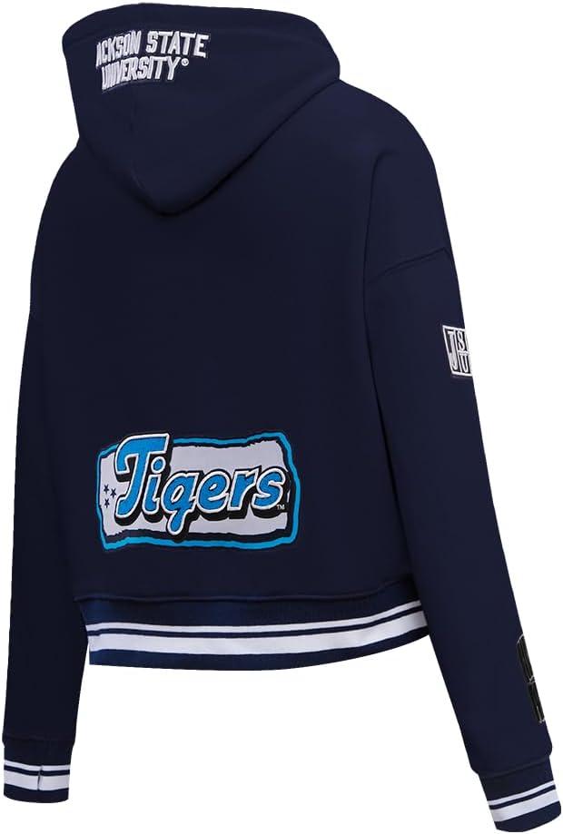imagePro Standard NCAA womens Womens College Campus Ransom Brushed Back French Terry Cropped Pullover HoodieTeam Color