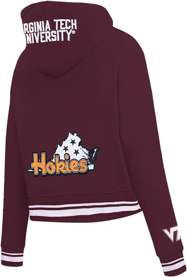 imagePro Standard NCAA womens Womens College Campus Ransom Brushed Back French Terry Cropped Pullover HoodieTeam Color