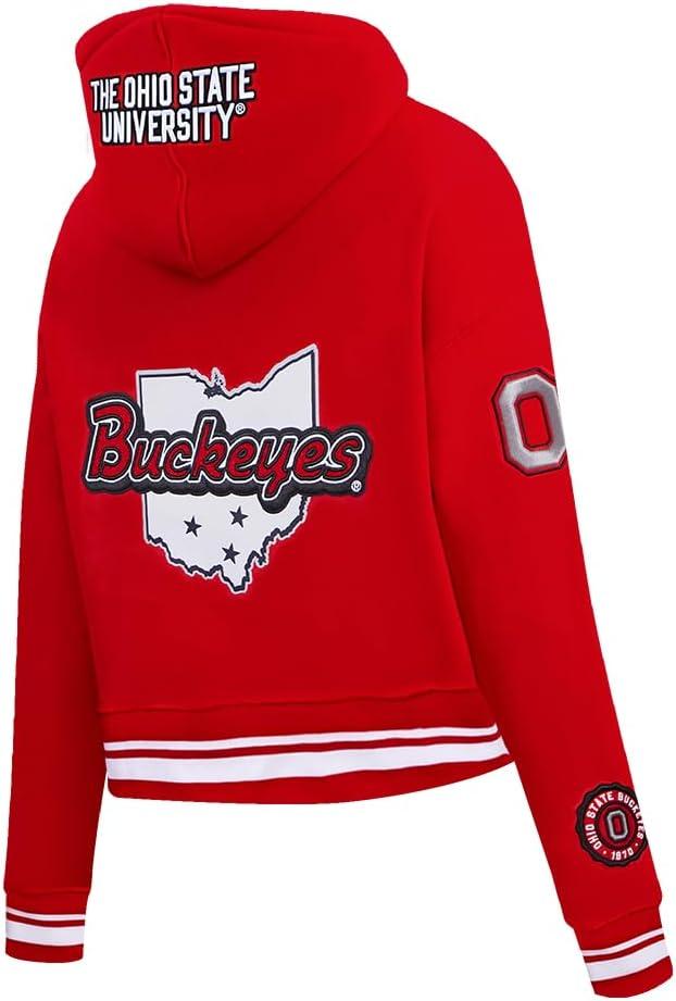 imagePro Standard NCAA womens Womens College Campus Ransom Brushed Back French Terry Cropped Pullover HoodieTeam Color
