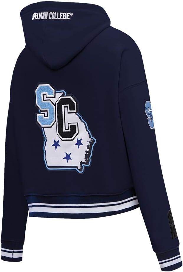 imagePro Standard NCAA womens Womens College Campus Ransom Brushed Back French Terry Cropped Pullover HoodieTeam Color