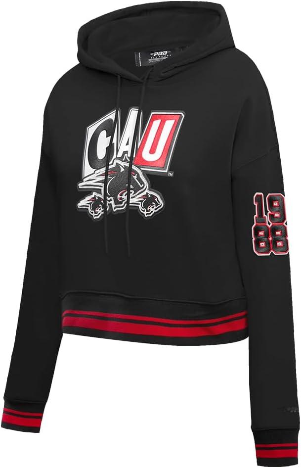 imagePro Standard NCAA womens Womens College Campus Ransom Brushed Back French Terry Cropped Pullover HoodieTeam Color