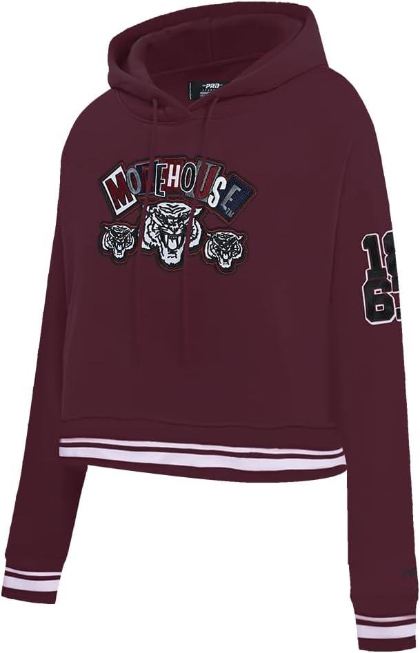 imagePro Standard NCAA womens Womens College Campus Ransom Brushed Back French Terry Cropped Pullover HoodieTeam Color