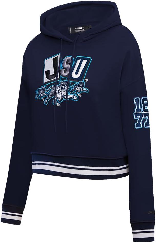 imagePro Standard NCAA womens Womens College Campus Ransom Brushed Back French Terry Cropped Pullover HoodieTeam Color