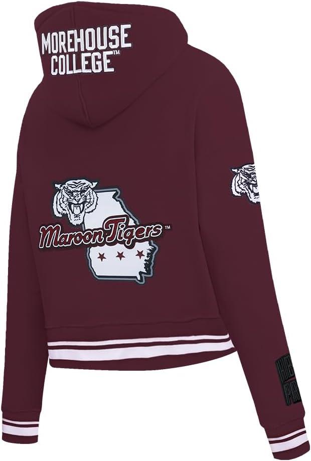 imagePro Standard NCAA womens Womens College Campus Ransom Brushed Back French Terry Cropped Pullover HoodieTeam Color
