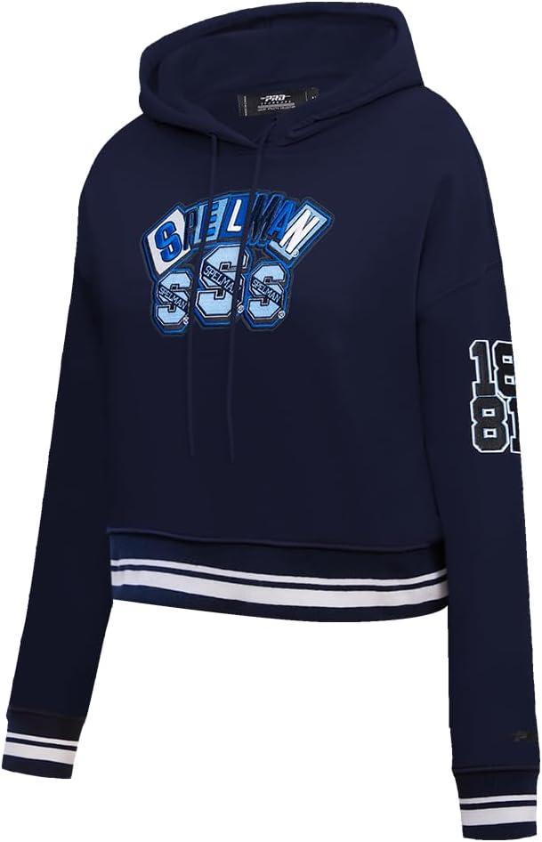 imagePro Standard NCAA womens Womens College Campus Ransom Brushed Back French Terry Cropped Pullover HoodieTeam Color