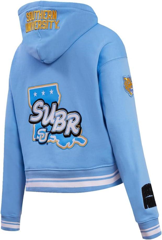 imagePro Standard NCAA womens Womens College Campus Ransom Brushed Back French Terry Cropped Pullover HoodieTeam Color