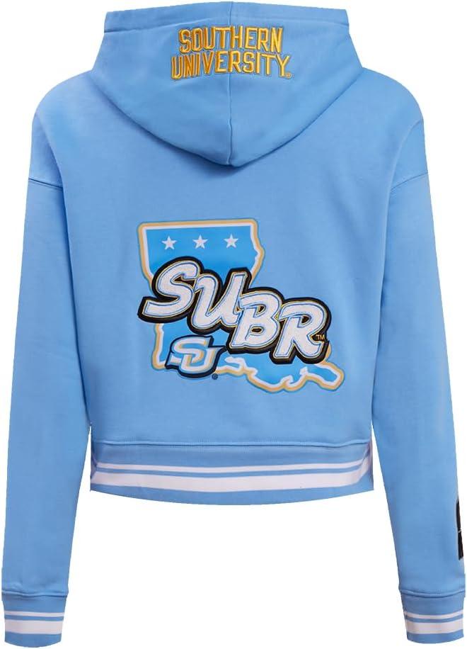 imagePro Standard NCAA womens Womens College Campus Ransom Brushed Back French Terry Cropped Pullover HoodieTeam Color