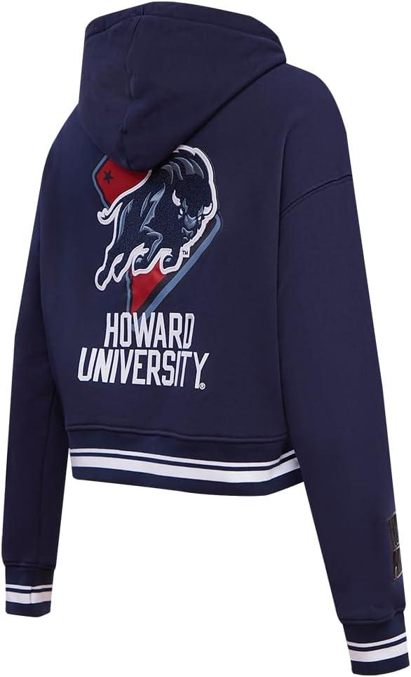 imagePro Standard NCAA womens Womens College Campus Ransom Brushed Back French Terry Cropped Pullover HoodieTeam Color