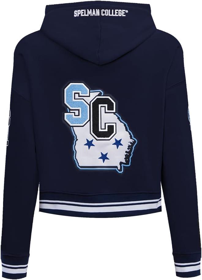 imagePro Standard NCAA womens Womens College Campus Ransom Brushed Back French Terry Cropped Pullover HoodieTeam Color
