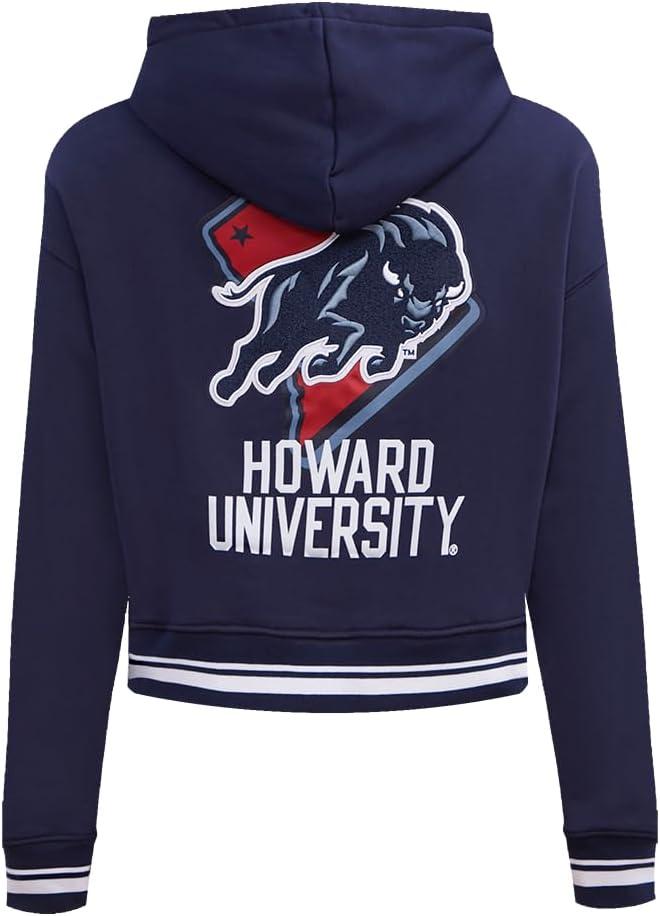 imagePro Standard NCAA womens Womens College Campus Ransom Brushed Back French Terry Cropped Pullover HoodieTeam Color