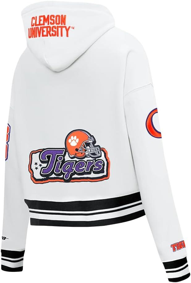 imagePro Standard NCAA womens Womens College Campus Ransom Brushed Back French Terry Cropped Pullover HoodieTeam Color
