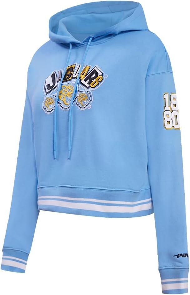 imagePro Standard NCAA womens Womens College Campus Ransom Brushed Back French Terry Cropped Pullover HoodieTeam Color
