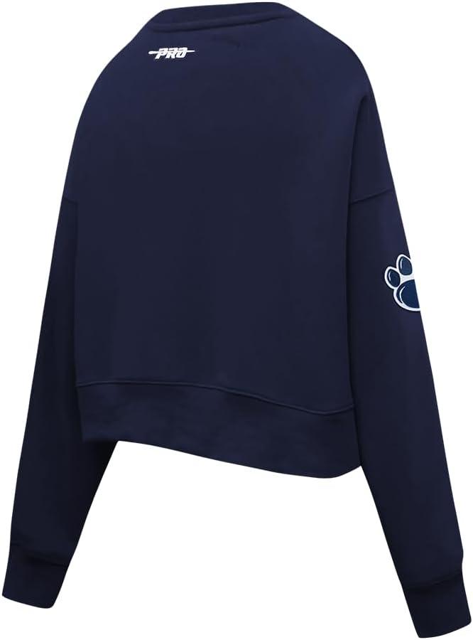 imagePro Standard NCAA womens Womens College Classic Chenille Brushed Back French Terry Crewneck SweatshirtMidnight Navy
