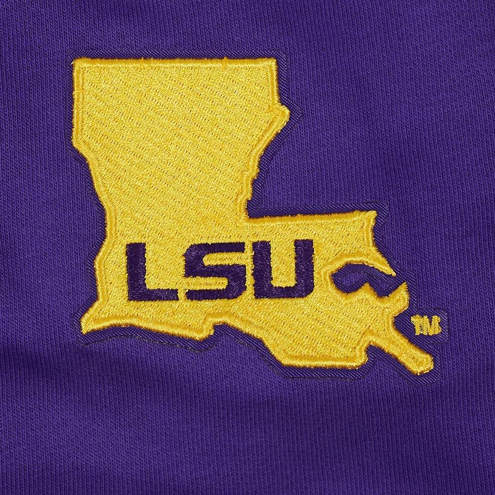 imagePro Standard NCAA womens Womens College Classic Chenille Brushed Back French Terry Crewneck SweatshirtPurple