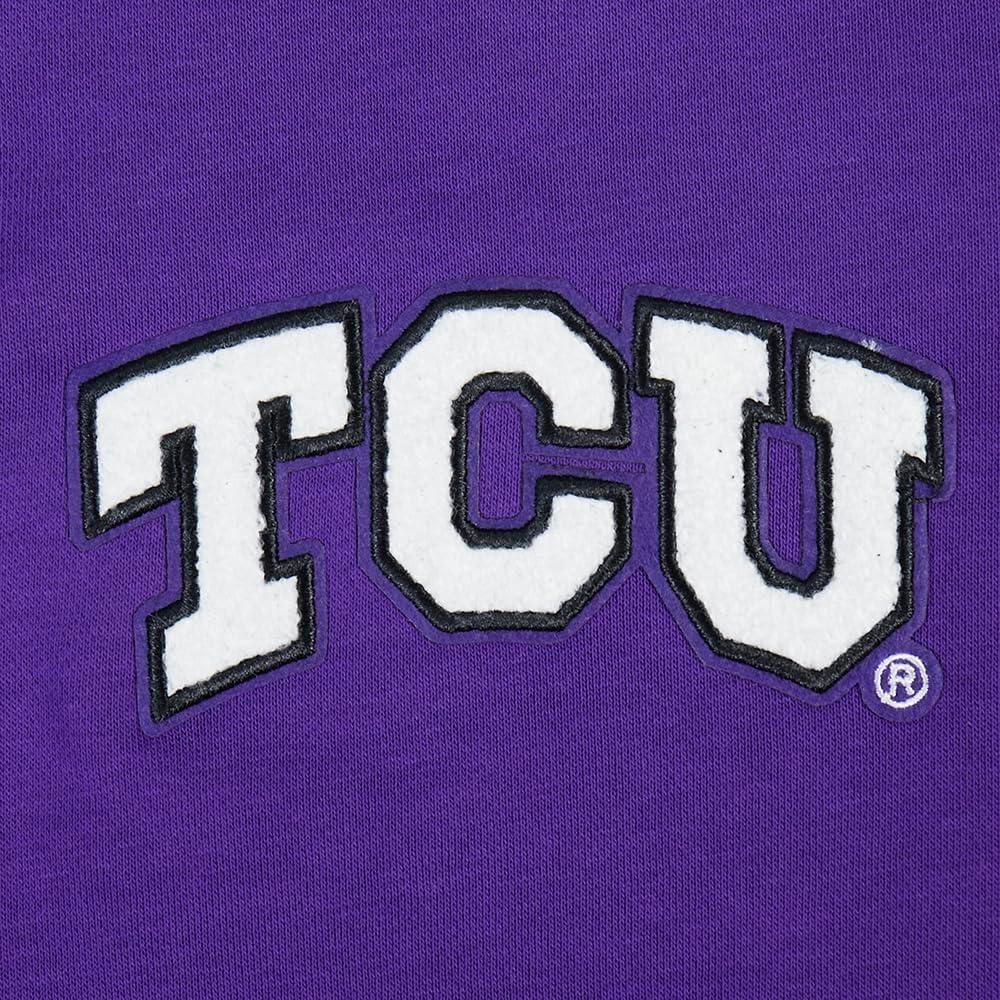 imagePro Standard NCAA womens Womens College Classic Chenille Brushed Back French Terry Crewneck SweatshirtPurple
