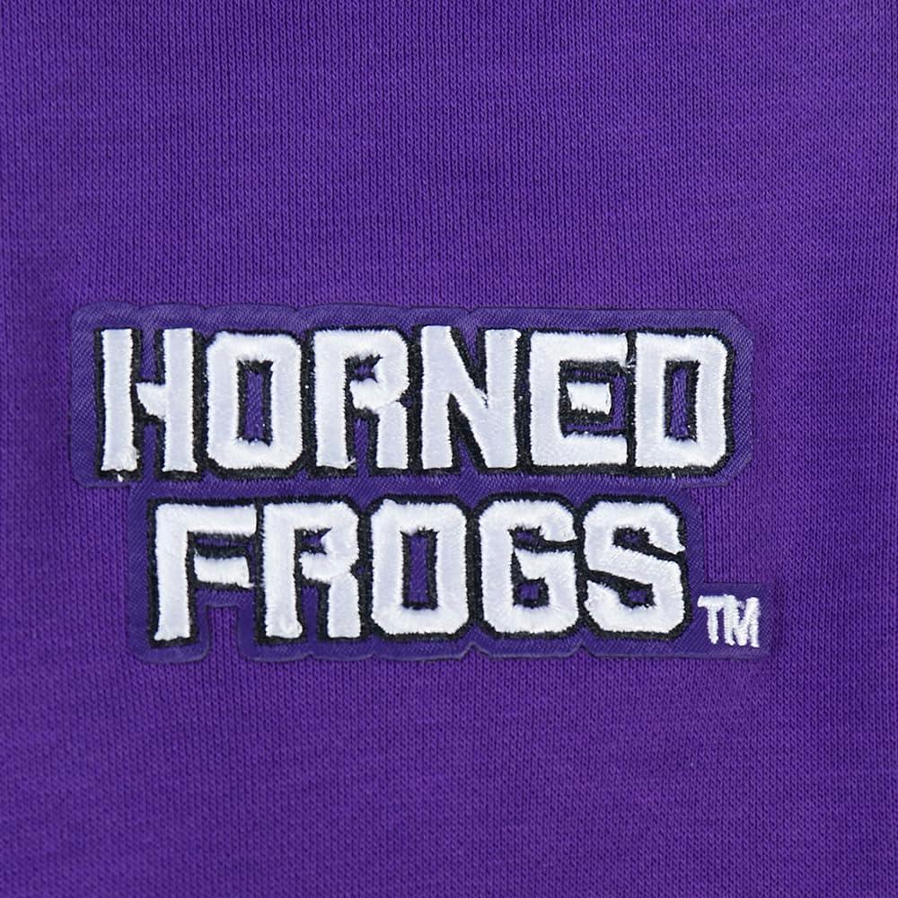imagePro Standard NCAA womens Womens College Classic Chenille Brushed Back French Terry Crewneck SweatshirtPurple