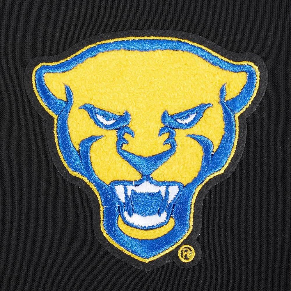 imagePro Standard NCAA womens Womens College Classic Essentials Brushed Back French Terry Cropped Pullover HoodieBlackRoyal BlueBlack