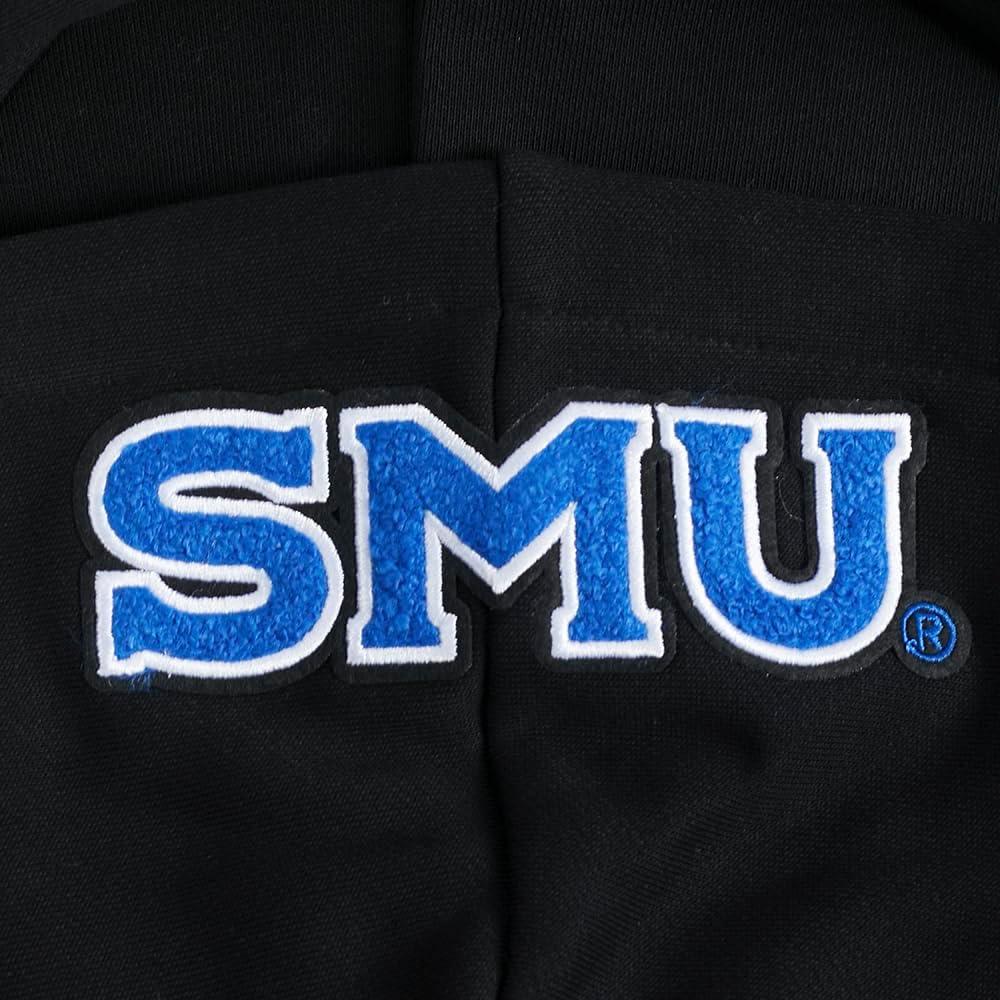 imagePro Standard NCAA womens Womens College Classic Essentials Brushed Back French Terry Cropped Pullover HoodieBlackRoyal BlueBlack