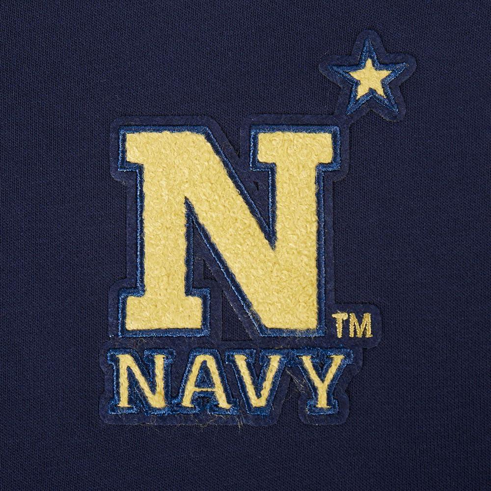 imagePro Standard NCAA womens Womens College Classic Essentials Brushed Back French Terry Cropped Pullover HoodieMidnight Navy
