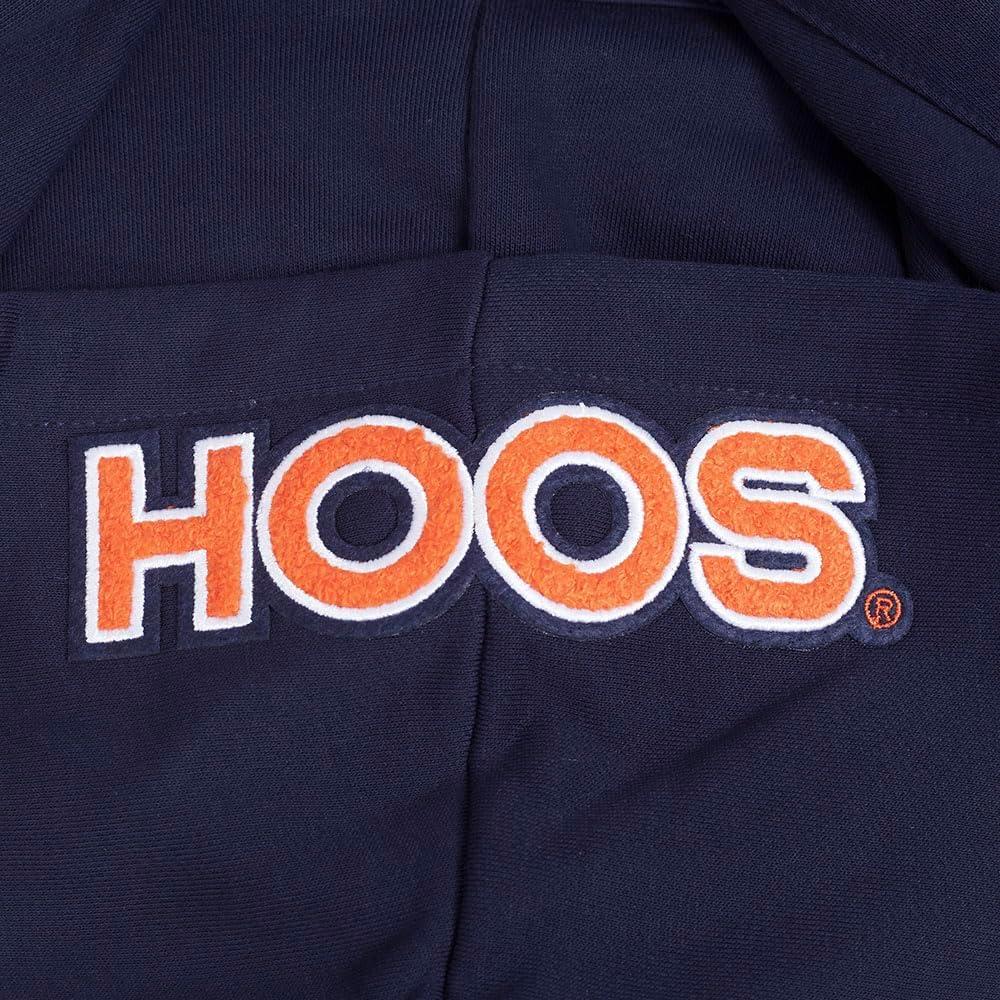 imagePro Standard NCAA womens Womens College Classic Essentials Brushed Back French Terry Cropped Pullover HoodieMidnight NavyOrangeMidnight Navy