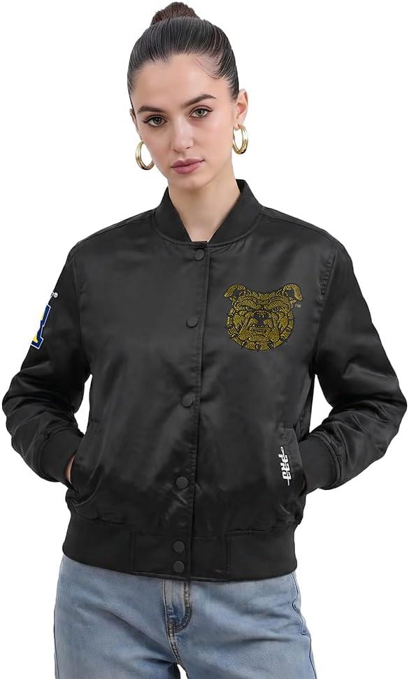 imagePro Standard NCAA womens Womens College Jewels Satin JacketBlack