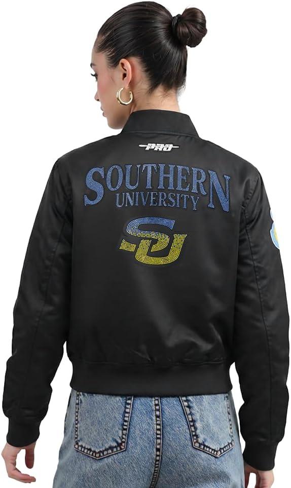 imagePro Standard NCAA womens Womens College Jewels Satin JacketBlack