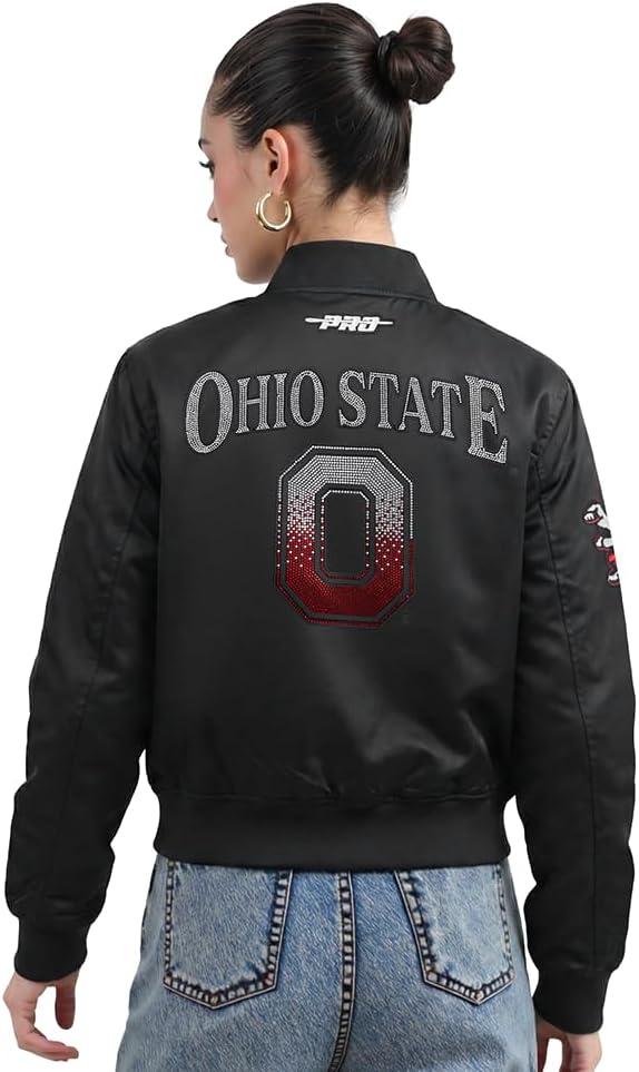 imagePro Standard NCAA womens Womens College Jewels Satin JacketBlack