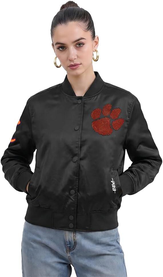 imagePro Standard NCAA womens Womens College Jewels Satin JacketBlack