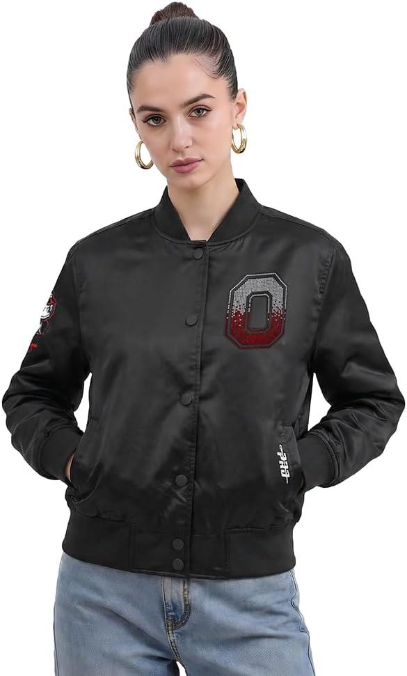 imagePro Standard NCAA womens Womens College Jewels Satin JacketBlack