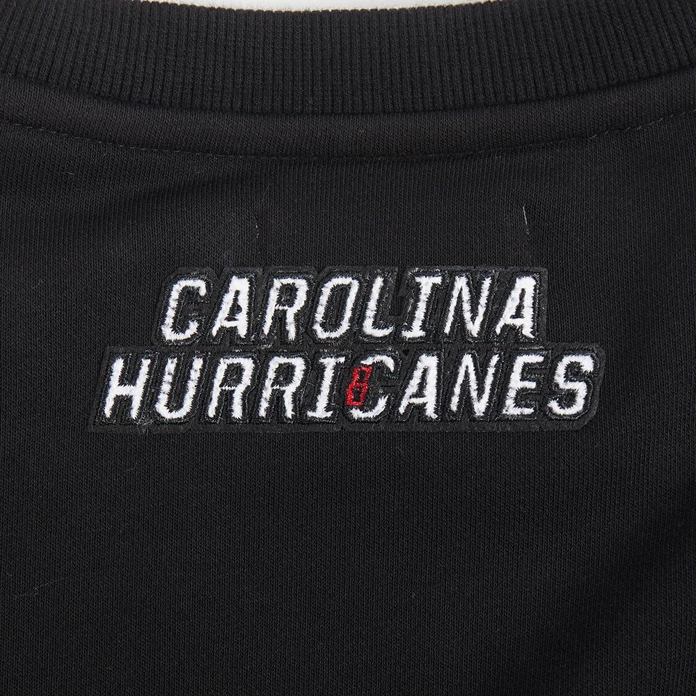 imagePro Standard NHL womens Womens Nhl Classic Chenille Brushed Back French Terry Crewneck SweatshirtBlack