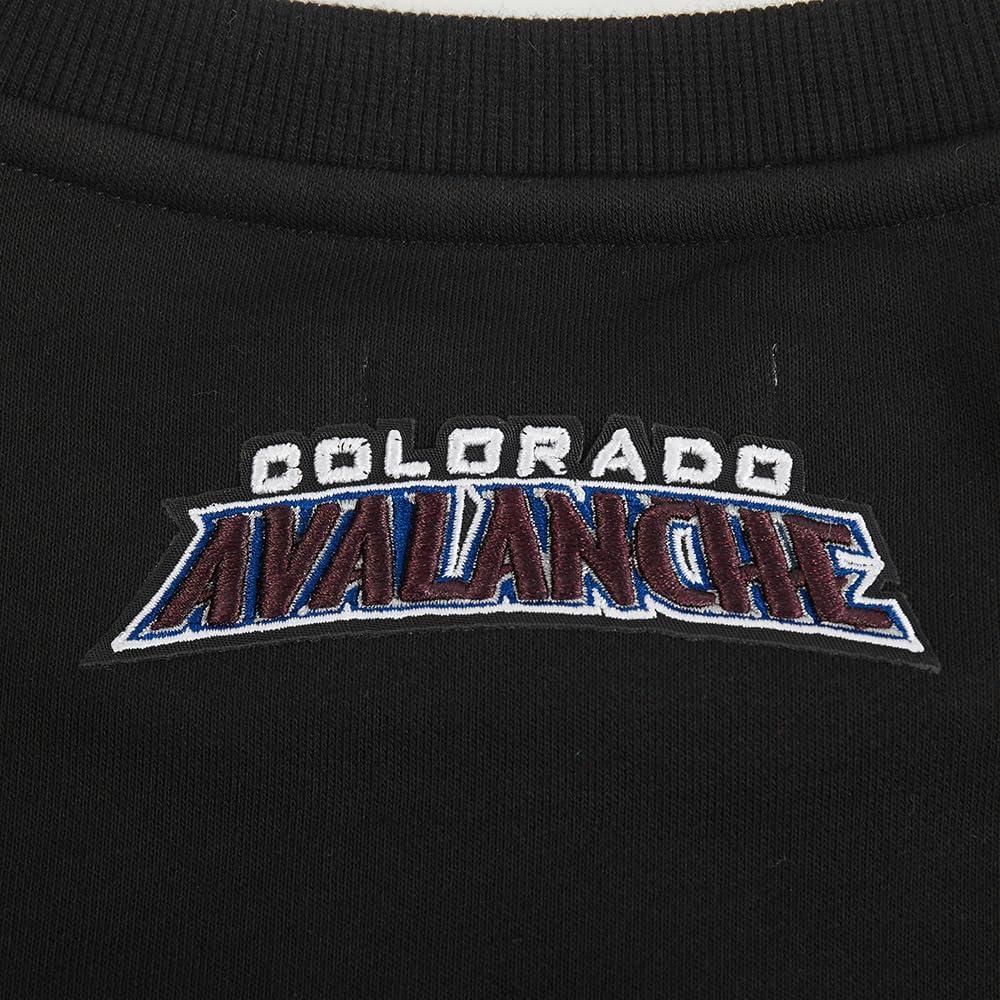 imagePro Standard NHL womens Womens Nhl Classic Chenille Brushed Back French Terry Crewneck SweatshirtBlack