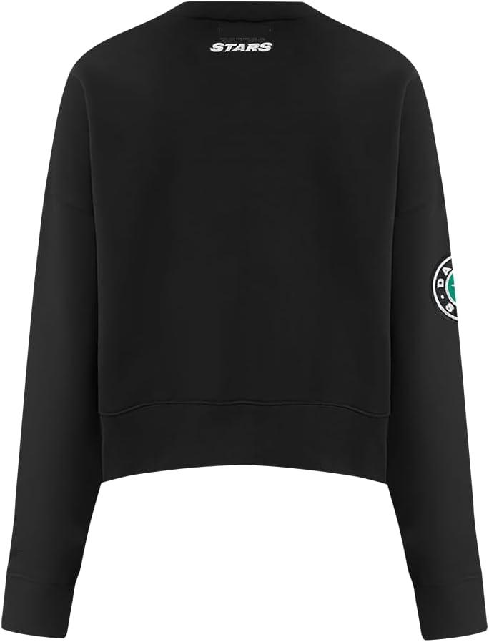 imagePro Standard NHL womens Womens Nhl Classic Chenille Brushed Back French Terry Crewneck SweatshirtBlack