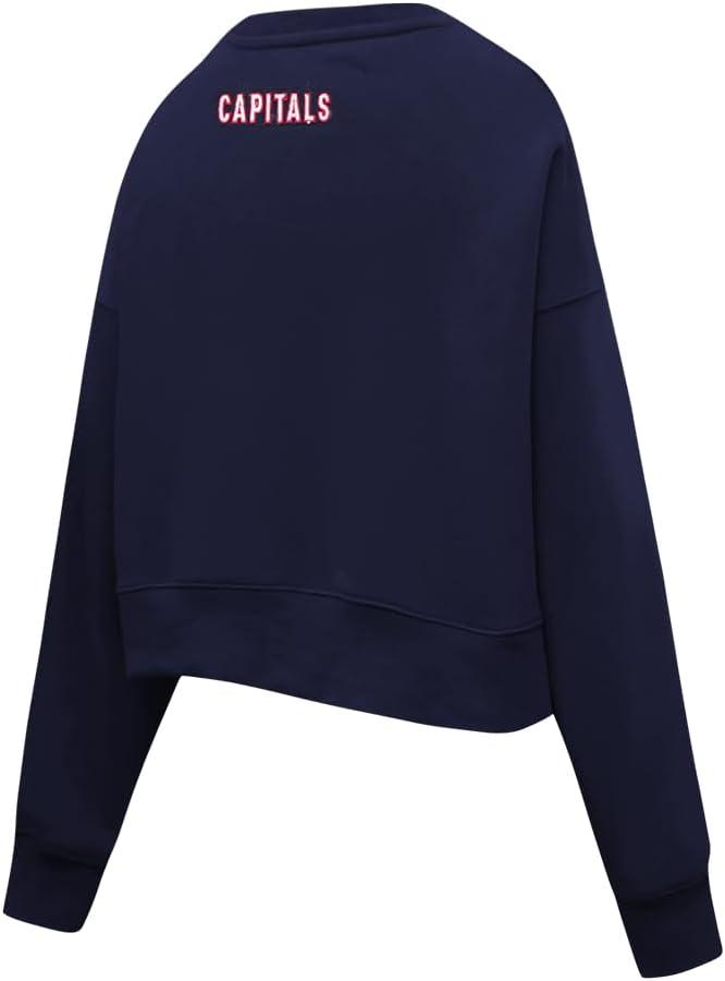 imagePro Standard NHL womens Womens Nhl Classic Chenille Brushed Back French Terry Crewneck SweatshirtMidnight Navy