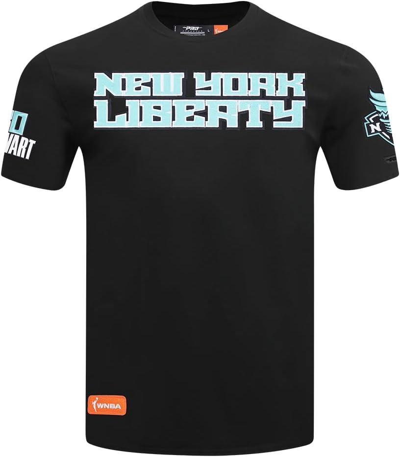 imagePro Standard WNBA Mens Mens WNBA New York Liberty Classic Player Cotton Short Sleeve TeeBlack