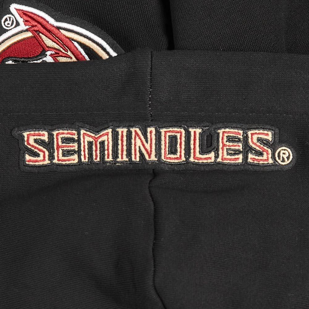 imagePro Standard WOMENS COLLEGE FLORIDA STATE UNIVERSITY COLLEGE CLASSIC ESSENTIALS CROPPED PULLOVER HOODIE BLACK S