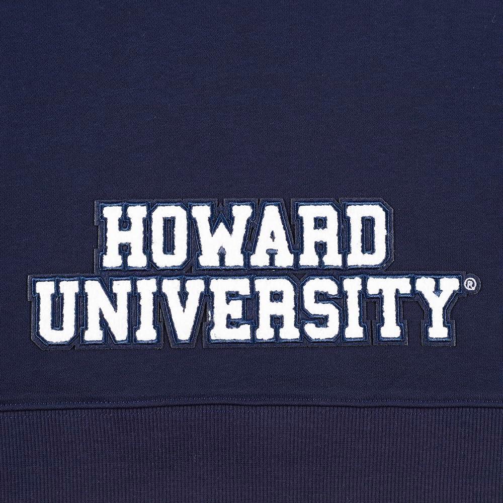 imagePro Standard WOMENS COLLEGE HOWARD UNIVERSITY COLLEGE CLASSIC ESSENTIALS CROPPED PULLOVER HOODIE MIDNIGHT NAVY XS