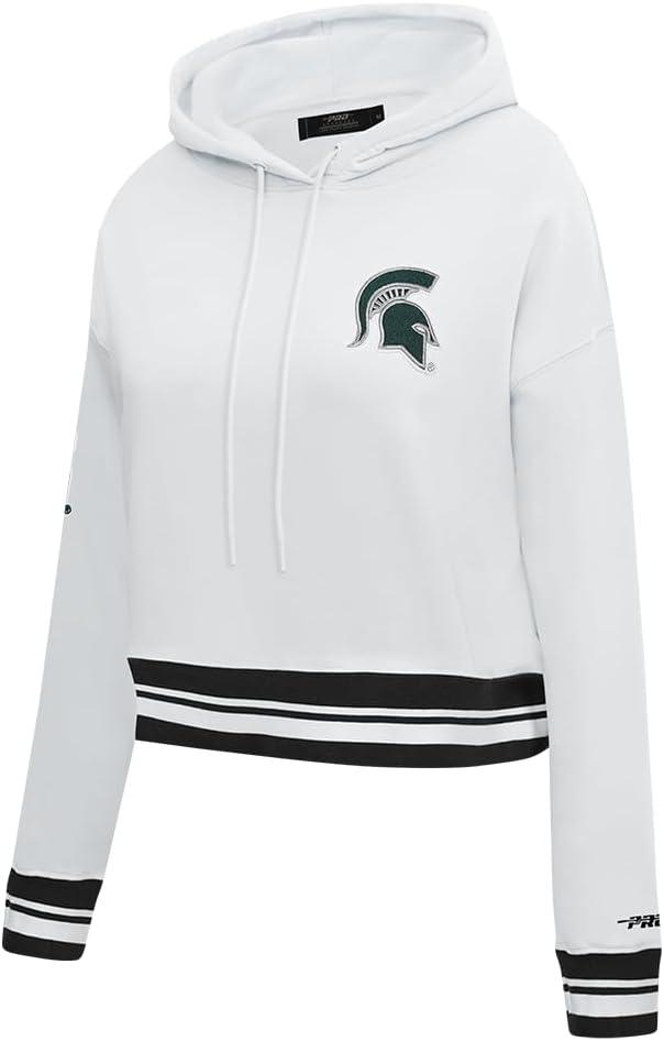imagePro Standard Womens College Classic Essentials Cropped Pullover HoodieWhiteBlack