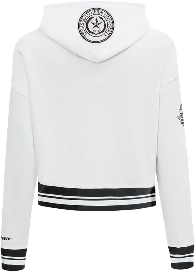 imagePro Standard Womens College Classic Essentials Cropped Pullover HoodieWhiteBlack