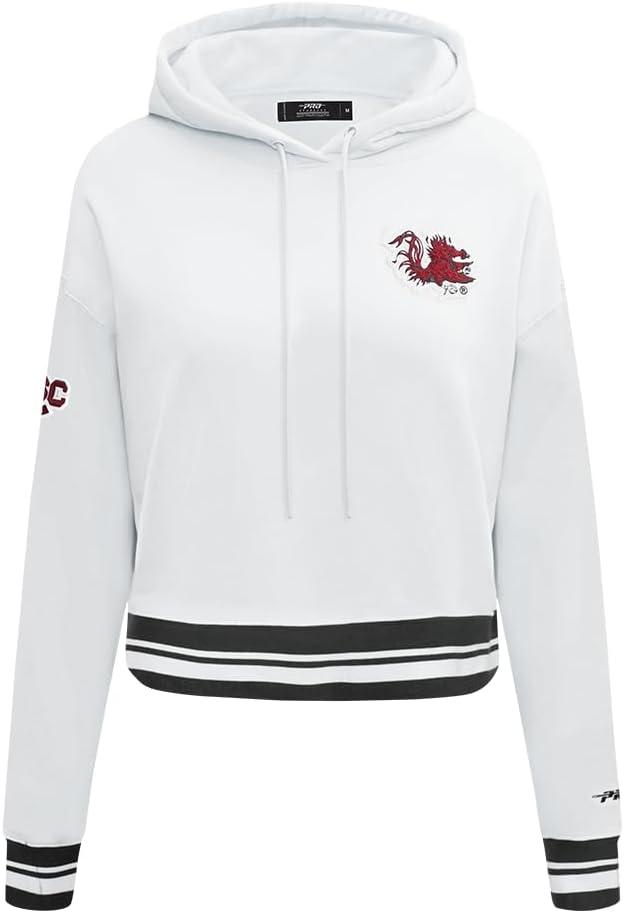 imagePro Standard Womens College Classic Essentials Cropped Pullover HoodieWhiteBlack