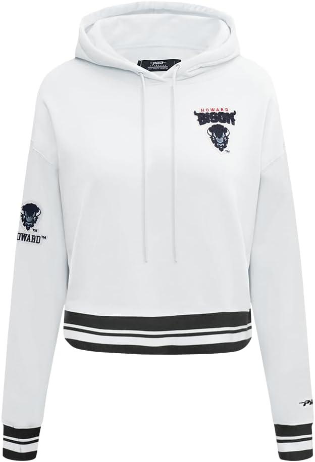 imagePro Standard Womens College Classic Essentials Cropped Pullover HoodieWhiteBlack