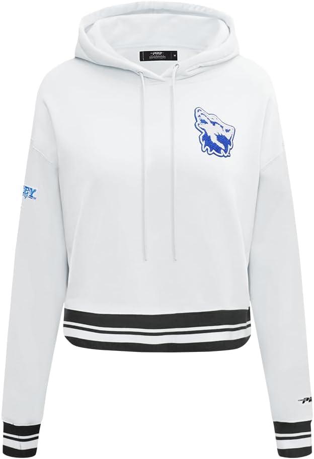 imagePro Standard Womens College Classic Essentials Cropped Pullover HoodieWhiteBlack