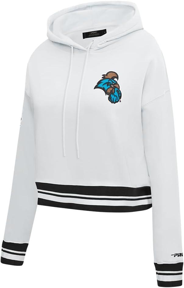 imagePro Standard Womens College Classic Essentials Cropped Pullover HoodieWhiteBlack