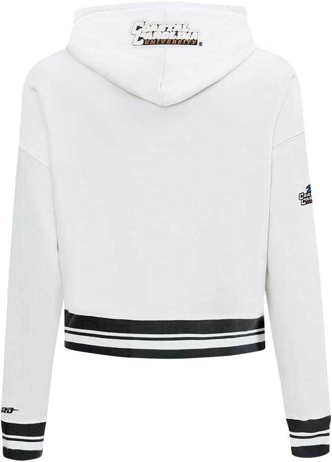 imagePro Standard Womens College Classic Essentials Cropped Pullover HoodieWhiteBlack
