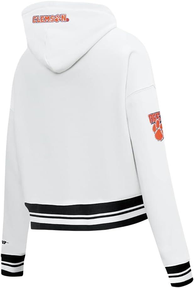 imagePro Standard Womens College Classic Essentials Cropped Pullover HoodieWhiteBlack