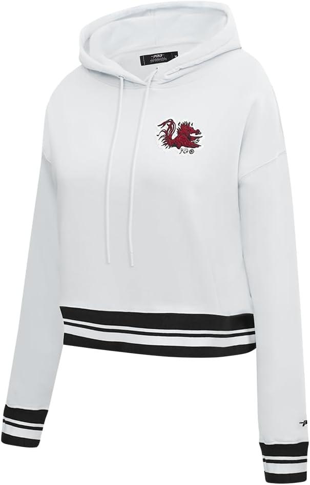 imagePro Standard Womens College Classic Essentials Cropped Pullover HoodieWhiteBlack