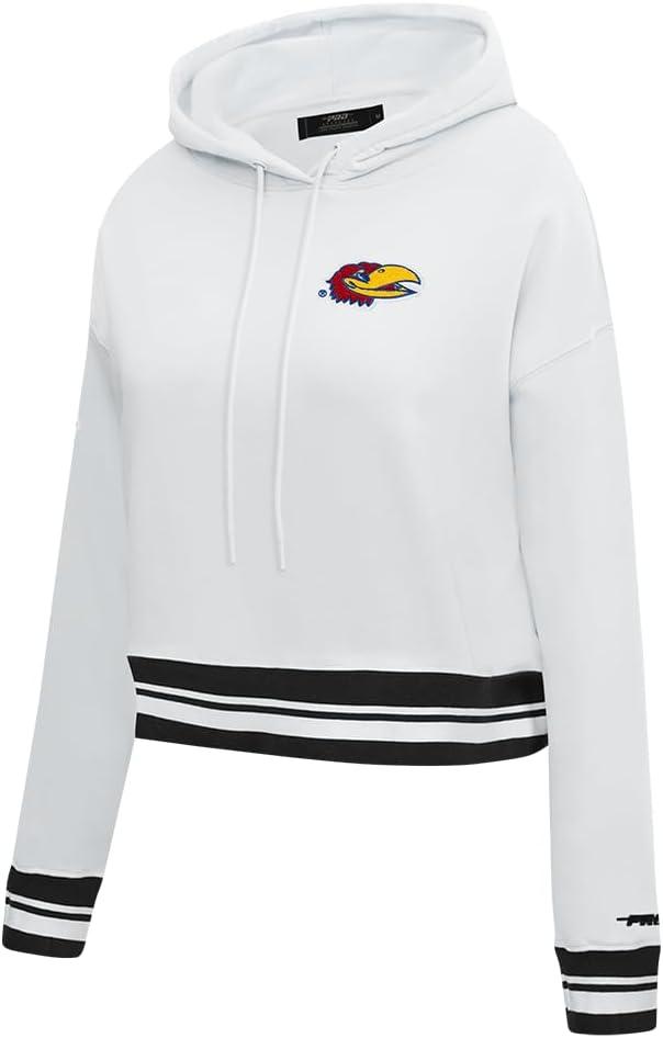 imagePro Standard Womens College Classic Essentials Cropped Pullover HoodieWhiteBlack