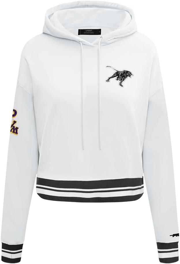 imagePro Standard Womens College Classic Essentials Cropped Pullover HoodieWhiteBlack
