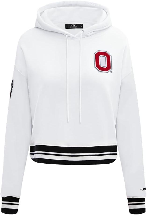 imagePro Standard Womens College Classic Essentials Cropped Pullover HoodieWhiteBlack