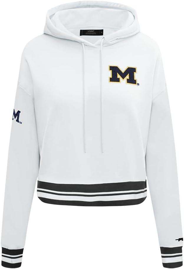 imagePro Standard Womens College Classic Essentials Cropped Pullover HoodieWhiteBlack