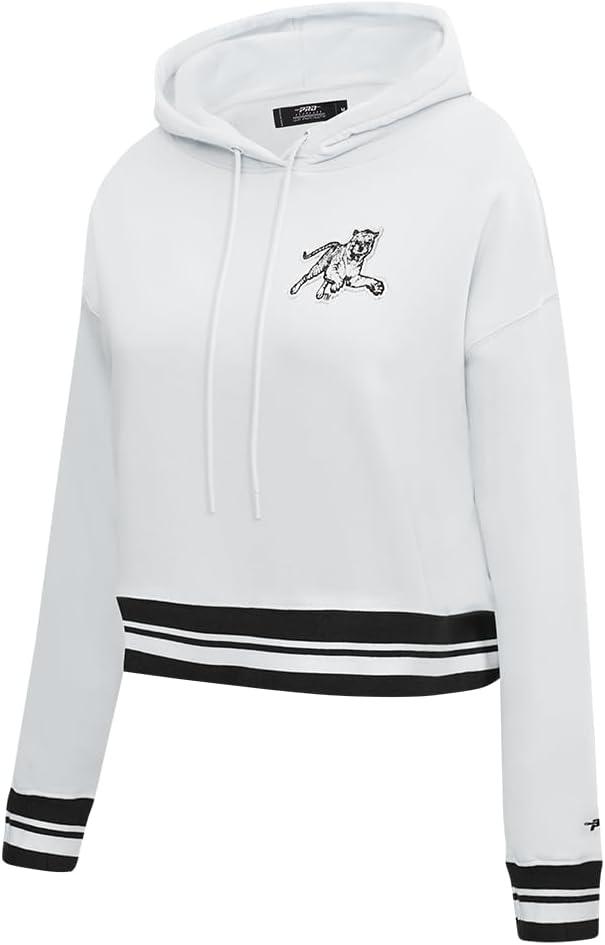 imagePro Standard Womens College Classic Essentials Cropped Pullover HoodieWhiteBlack